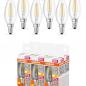 Preview: 6er Sparset OSRAM E14 Kerzen LED Lampe SUPERSTAR+ CLASSIC klar dimmbar 2,2W wie 25W warmweißes Licht & hohe Farbwiedergabe