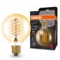 Preview: Osram E27 LED VINTAGE 1906 GLOBE 80 Spiral Gold-Filament LED Lampe dimmbar 2200K 4,8W wie 37W
