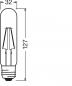 Preview: Osram E27 LED VINTAGE 1906 Tubular 20 Filament LED Lampe in Kolbenform Retro-Look 2.5W wie 20W extra warmweißes Licht