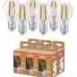 Preview: 6er OSRAM E27 besonders effiziente LED Lampen 7,2W wie 100W 4000K neutralweißes Licht - beste Energie Effizienz Klasse