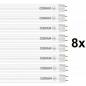 Preview: 8er Set 150cm OSRAM G13 T8 LED Röhre EM ENERGY EFFICIENCY CLASS A 17,6W wie 58W KVG/VVG 4000K Glas