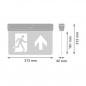 Preview: LEDVANCE EM EXIT SIGN E 0.7W 30M 3H 757 LED Not- und Ausgangsschild IP20