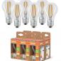 Preview: 6er Pack OSRAM E27 LED Lampe Classic klar 3,8W wie 60W warmweißes Licht 2700K - Energy efficiency class A - besonders effizient