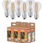 Preview: 6er Sparset OSRAM E27 LED Lampe Classic Filament 5W wie 75W warmweißes Licht 2700K - Energy efficiency class A - besonders effizient