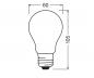 Preview: 2er Set OSRAM E27 LED Lampe Classic matt 5W wie 75W warmweißes Licht 2700K - Energy efficiency class A - besonders effizient