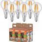 Preview: 6er OSRAM E14 LED Lampe Classic klar 2,2W wie 40W neutralweißes Licht 4000K - Energy efficiency class A