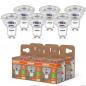 Preview: 6er Pack Osram GU10 PAR16 LED Strahler STAR besonders effizient 100° 3,3W wie 65W 2700K warmweißes Licht - Sehr gute Energieeffizienz