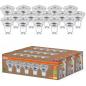 Preview: 15x OSRAM GU10 LED Strahler besonders effizient 36 ° 2W wie 50W 2700K warmweißes Licht