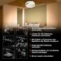 Preview: LEDVANCE CEILI LED Deckenventilator 55W 3100lm 3000-6500K dimmbar Ø500mm Weiß mit Fernbedienung