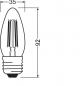 Preview: OSRAM E27 LED SUPERSTAR FILAMENT Lampe in Kerzenform klar dimmbar 3,4W wie 40W warmweiß