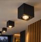 Preview: OSRAM Spot Surface Square GU10 Deckenaufbaustrahler Eckig Schwarz 80 x 80 mm