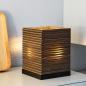 Preview: OSRAM Tischleuchte Decor Cardboard Square braun, aus Wellpappe
