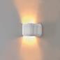 Preview: Osram Wandleuchte Decor Plaster Routes aus Gips in Weiß mit E27 Fassung