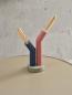 Preview: OSRAM 2-flammige Tischleuchte Decor Straw in Multicolor aus Metall mit E27 Fassungen