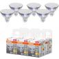 Preview: 6er Pack Osram GU5.3 MR16 LED Strahler 120° 3,3W wie 35W 2700K warmweißes Licht - 12V Niedervolt