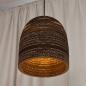 Preview: OSRAM Pendelleuchte BELL braun, Ø 26 cm, aus Wellpappe