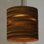 Preview: OSRAM Pendelleuchte Cylinder braun, Ø 25 cm, aus Wellpappe