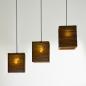 Preview: OSRAM Pendelleuchte Decor Cardboard Square 3-flammig braun, aus Wellpappe