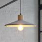 Preview: OSRAM Beton Hängelampe CONCRETE WOOD grau Ø 32 cm  E27