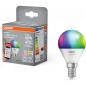 Preview: OSRAM E14 SMART+ MATTER Classic P40 LED-Lampe Multicolor 4,9W 2700-6500K - dimmbar, steuerbar per App & Sprache, kompatibel mit Alexa, Google, Apple, WiFi
