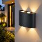 Preview: OSRAM ENDURA STYLE UPDOWN DECO II 11W LED-Außenwandleuchte Anthrazit, 3.000 K Warmweiß, 550 lm, IP44