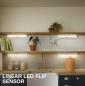Preview: 30cm OSRAM mobile Lichtleiste LINEAR LED FLIP mit Sensor dimmbar warwmeißes Licht