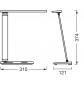 Preview: OSRAM Office Line Desk Banker Inductive Charging Schreibtischlampe 17W CCT Dimmbar Weiß
