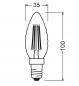 Preview: Ledvance E14 LED Kerzenlampe Classic Filament  gedrehte Form 3,4W wie 40W 2700K warmweißes Licht