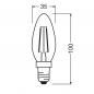 Preview: 2er Pack OSRAM E14 LED Star Classic B 40 Lampe Kerzenform matt 3,4W wie 40W warmweißes Licht