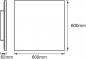 Preview: Osram SMART+ Matter Planon Frameless 600x600mm Rahmenloses RGBW Deckenpanel