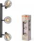 Preview: OSRAM Decor 3er Spot Firefly in Schwarz - warmweißes Licht, dimmbar, Metall/Glas