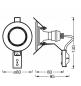 Preview: 5er Set OSRAM LED Spot Set Recess Essential GU10 5x2,6W Brushed Nickel | Einbaudurchmesser: 60 mm