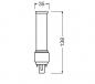 Preview: Ledvance DULUX LED Kompaktlampe D EM & AC MAINS VALUE DULUX LED D13 EM & AC MAINS VALUE 6W 865 G24D-1
