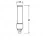 Preview: LEDVANCE DULUX LED D EM & AC MAINS VALUE DULUX LED D26 EM & AC MAINS VALUE 9W 865 G24D-3 für KVG/VVG und Netzbetrieb