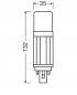 Preview: OSRAM DULUX G24D D26 VT EM LED Lampe 2Pin 9,5W wie 26W 6500K kaltweißes Licht KVG