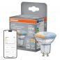 Preview: OSRAM SMART+ Matter LED Spot GU10 WiFi 4,7W warmweiss bis kaltweiss tunable white - dimmbar, Matter over WiFi, steuerbar per App, Alexa, Google und Apple