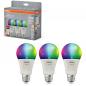Preview: 3er Pack OSRAM E27 SMART+ MATTER Classic A100 LED-Lampe 14W wie 100W Multicolor 2700-6500K - Matter over WiFi, App- und Sprachsteuerung