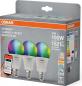 Preview: 3er Pack OSRAM E27 SMART+ MATTER Classic A100 LED-Lampe 14W wie 100W Multicolor 2700-6500K - Matter over WiFi, App- und Sprachsteuerung