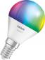 Preview: 3er-Pack OSRAM E14 SMART+ MATTER Classic P40 LED-Lampe Multicolor 4,9W 2700-6500K - dimmbar, steuerbar per App & Sprache, kompatibel mit Alexa, Google, Apple, WiFi