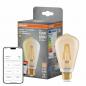 Preview: Osram E27 SMART+ MATTER EDISON Kolben Lampe Gold mit extra warmweißem Licht 6W wie 53W dimmbar