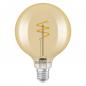 Preview: OSRAM E27 Lampe Vintage 1906 LED Classic Slim Filament Globe DIMMABLE 4,9W 2700K 95mm Gold