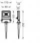 Preview: OSRAM 4099854585838 ENDURA Garden Flood Erdspießstrahler 10W 3000K IP65 Dunkelgrau