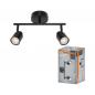 Preview: OSRAM GU10 STRAHLER WANDLEUCHTE DECKENLEUCHTE SCHWARZ 2-FLAMMIG