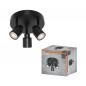 Preview: OSRAM LED SPOT PRIMAL 3X GU10 PLATE DECKENLEUCHTE SCHWARZ