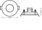 Preview: 3er Set OSRAM LED Spot Recess DIM IP44 4,9W 2700K 36° Chrom Einbaustrahler dimmbar - Einbaudurchmesser 68mm, Einbautiefe 40mm