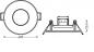 Preview: 3er Set OSRAM LED Spot Recess DIM IP65 4,9W 2700K 36° Chrom Einbaustrahler dimmbar - Einbaudurchmesser 68mm, Einbautiefe 40mm