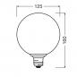 Preview: OSRAM DECOR LED Flat Lamp 3,5W 827 E27 Cracked Glass Flattened Blue nicht dimmbar