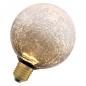 Preview: OSRAM DECOR LED Flat Lamp 3,5W 827 E27 Cracked Glass Round Brown nicht dimmbar