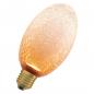 Preview: OSRAM DECOR LED Flat Lamp 3,5W 827 E27 Cracked Glass Long Orange nicht dimmbar