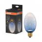 Preview: OSRAM DECOR LED Flat Lamp 3,5W 827 E27 Cracked Glass Long Blue nicht dimmbar